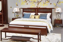 佛山新中式家具躍層樓電視墻設計效果圖，不一